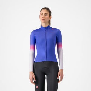 MAGLIA CASTELLI CORSO THERMAL JERSEY LADY COLORE ULTRAVIOLET/PURPLE MIST-VIOLET