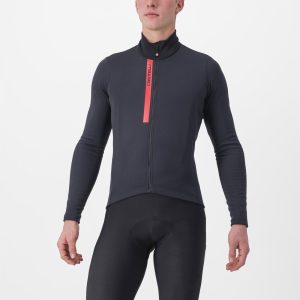 MAGLIA CASTELLI ENTRATA THERMAL JERSEY COLORE  LIGHT BLACK/RED