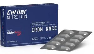 IRON RACE INTEGRATORE ALIMENTARE A BASE DI FERRO SUCROSOMIALE, RAME, VITAMINA C, B2, B6, B12 E ACIDO FOLICO