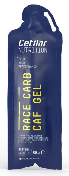 RACE CARB GEL CARBOIDRATI  IN GEL CON AGGIUNTA DI CAFFEINA E UN RAPPORTO TRA MALTODESTRINE E FRUTTOSIO. GUSTO LEMON